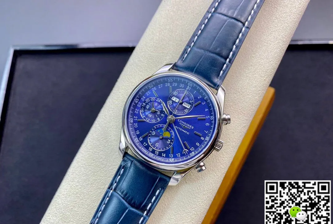 Longines Master Collection L2.773.4.92.0 YL Factory 1:1 Best Edition Replica Watch Blue Leather Strap